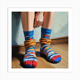 Looking For My Socks Art Print 1 Art Print