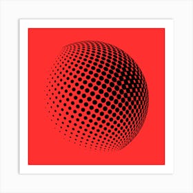 Sphere Of Dots Art Print