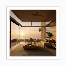 Modern Living Room 1 Art Print