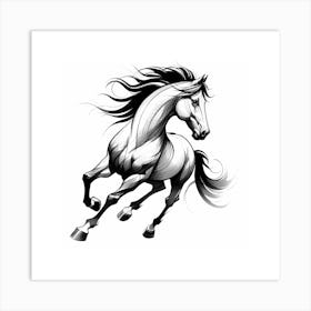 Horse Running 2 Art Print