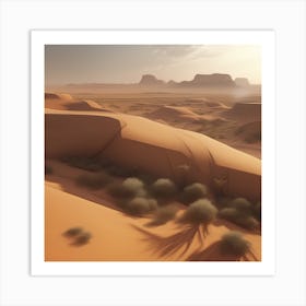 Desert Landscape 85 Art Print
