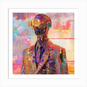 Man In A Suit 4 Art Print