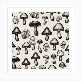 Mushroom Print 3 Art Print