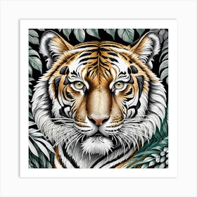 Tiger In The Jungle Art Print