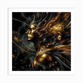 Golden Goddess 5 Art Print