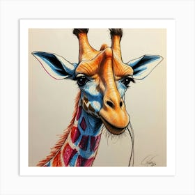 Giraffe 130 Art Print