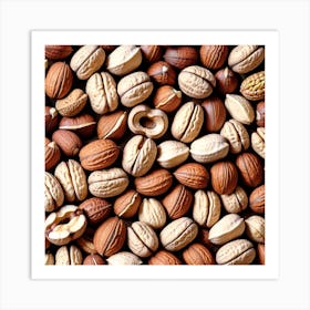 Close Up Of Nuts 2 Art Print