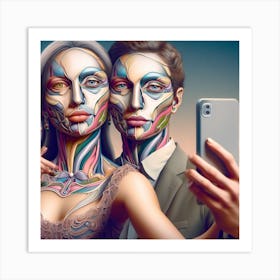 Portrait Of A Couple Art Print