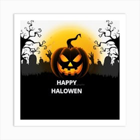 HAPPY HALLOWEN Art Print