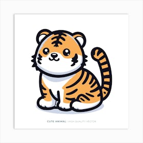 Cute Tiger 5 Art Print