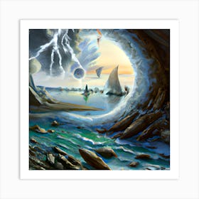 Sea Cave Art Print