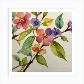 Apricot Blossoms Art Print