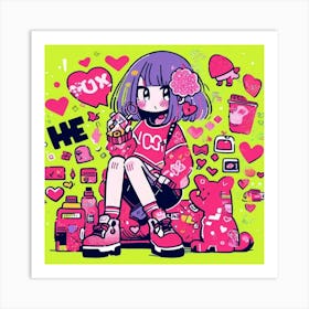 Kawaii 1 Art Print