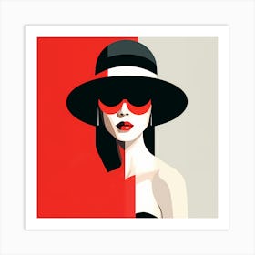 In RED Art Print