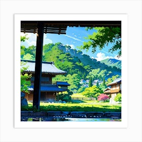 Samurai House Art Print