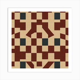 Pattern Of Squares Art Print