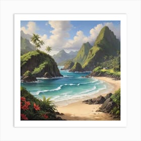 Hawaiian Beach 9 Art Print