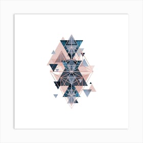 Geometric Triangles Art Print