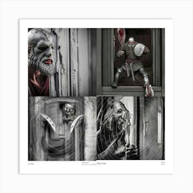 Grey Vikings Art Print