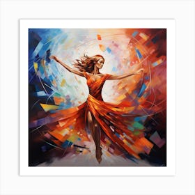 immersed in her own tune Art Print