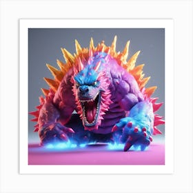 Godzilla Monster Art Print