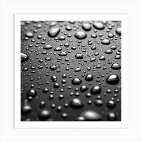 Water Droplets 18 Art Print