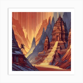 Mountain Temple 6 1 Art Print