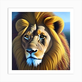 Pretty Lion Art Print