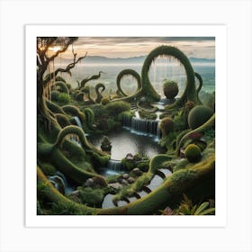 Mossy Garden Art Print