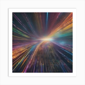 Abstract Light Rays 6 Art Print