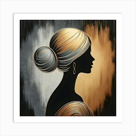 Silhouette Of A Woman 10 Art Print