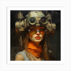 Steampunk Girl 37 Art Print