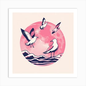 Seagulls Art Print