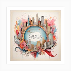 Grace City Art Print