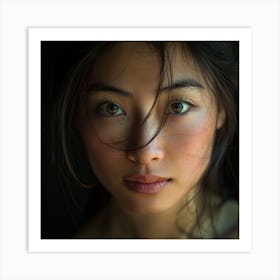 Portrait Of A Young Asian Woman 1 Art Print