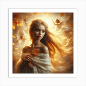 Angels Of Autumn Art Print