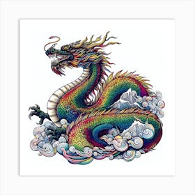 Rainbow Guardian Art Print