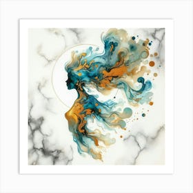 Abstract Of A Woman 6 Art Print