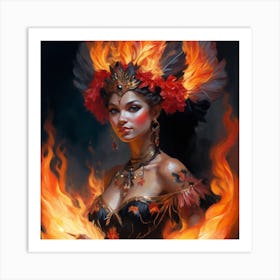 Satyr Of Fire Art Print