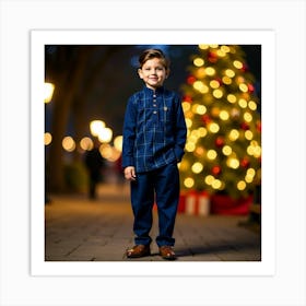 Portrait Of A Young Boy Art Print