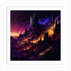 Space Castle Art Print