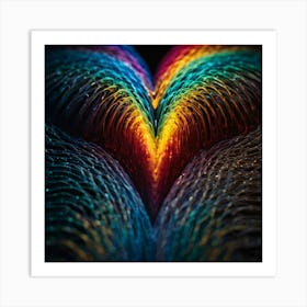 Rainbow Heart Art Print