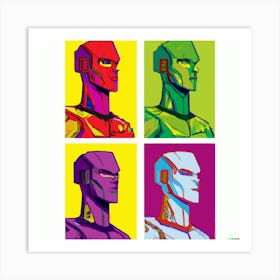 Male Robots Art Print