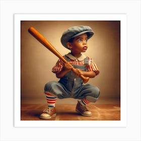 Baseball Boy Art Print