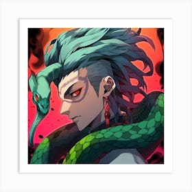 King Of Snakes Art Print