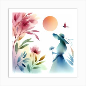 Watercolor Background 5 Art Print