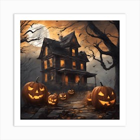 0 Pictures That Suggest Halloween To Me Esrgan V1 X2plus Art Print