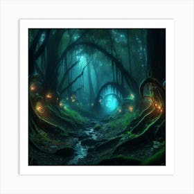 Dark Forest 61 Art Print