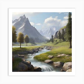 Landscape Painting Art Print