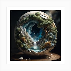 Sphere Of Trees Art Print